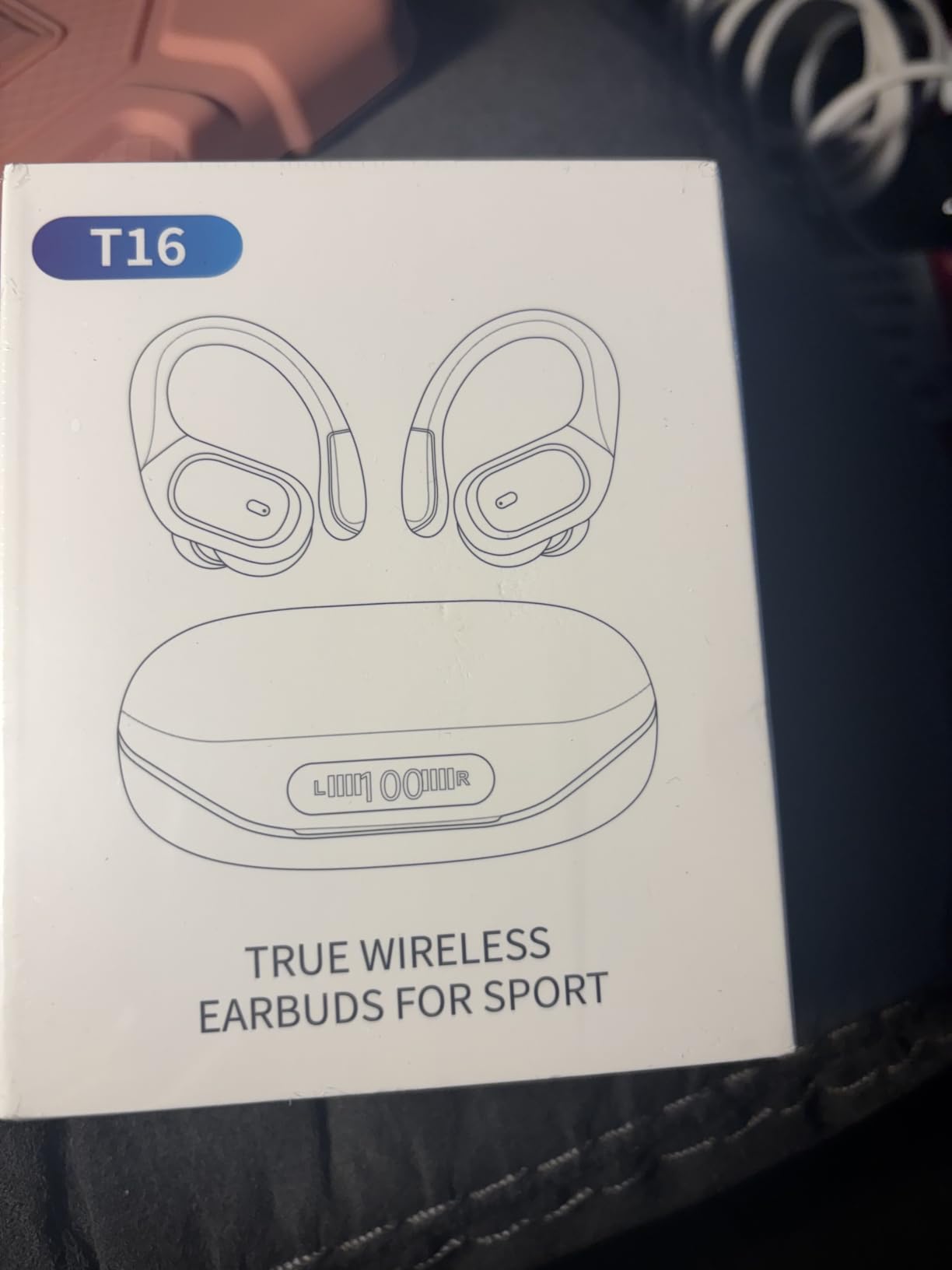 HAOYUYAN Wireless Earbuds, Sports Bluetooth Headphones, LED Power Display Ear Buds with 80Hrs Playtime, Noise Canceling Headset, IPX7 Waterproof Earphones for Workout/Running customer photo 1
