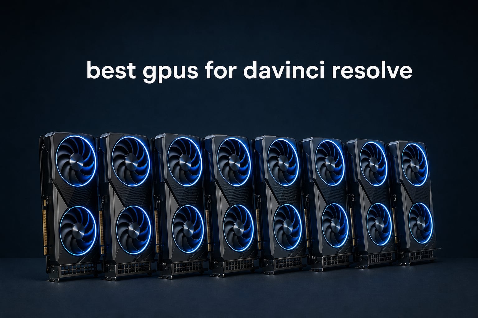 best gpus for davinci resolve