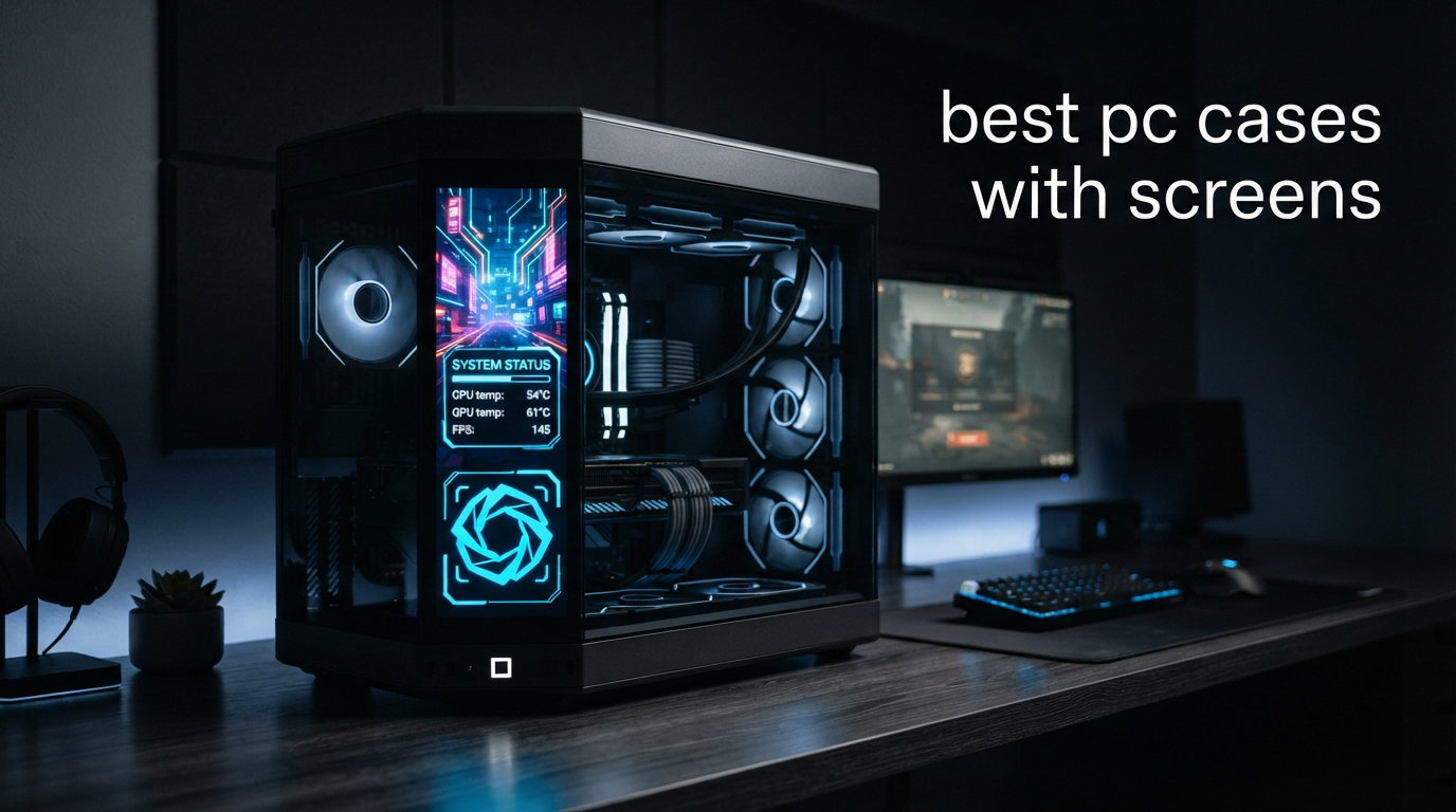 best pc cases with screens