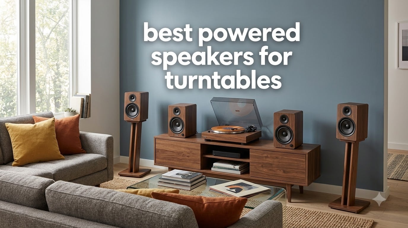 best powered speakers for turntables