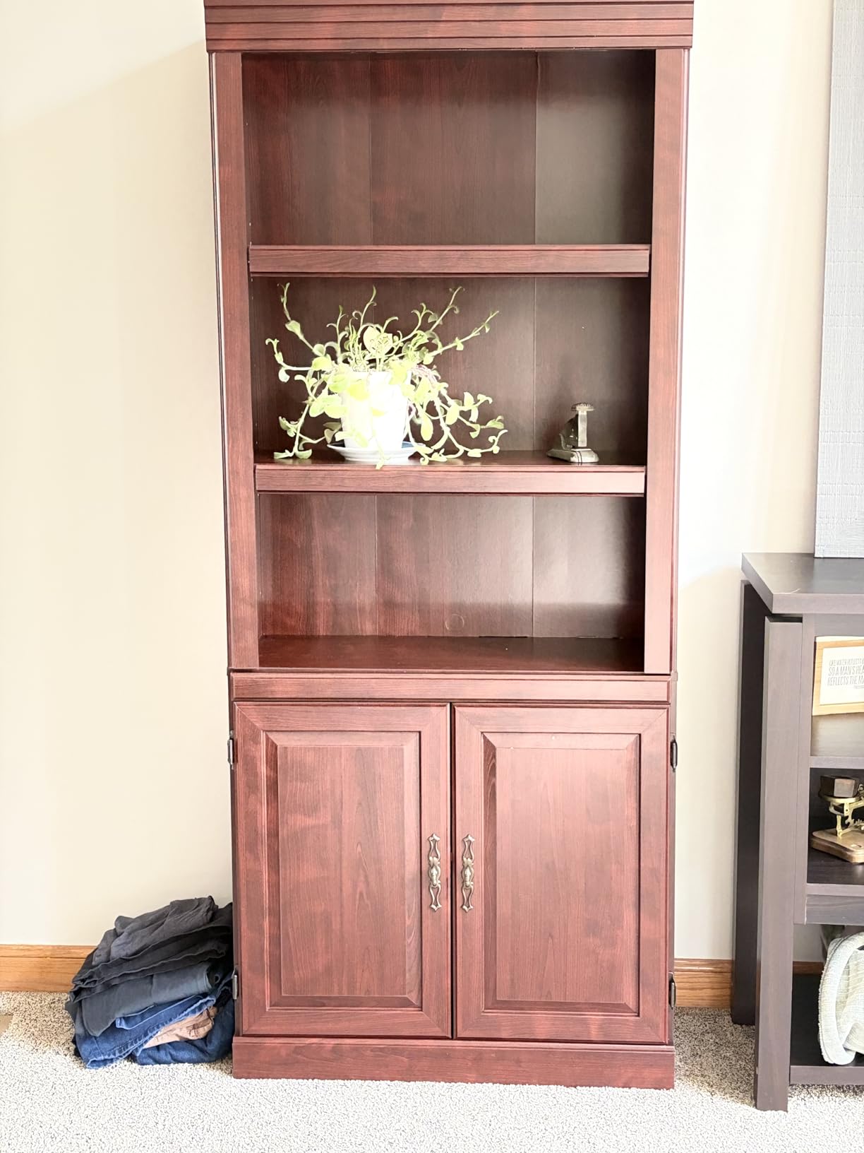 Sauder Heritage Hill Library/ Book shelf, Classic Cherry finish customer photo 2