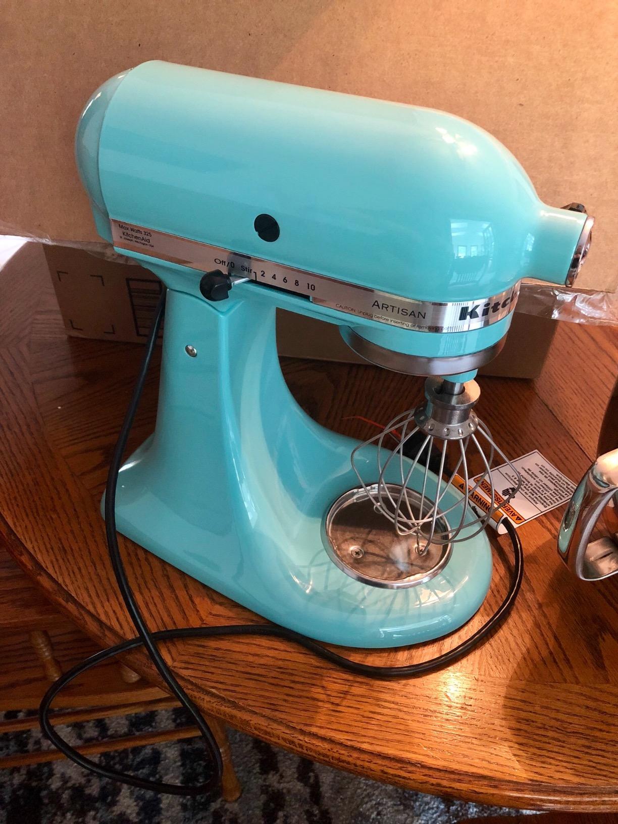 KitchenAid Artisan, 5-Qt Tilt Head Stand Mixer, KSM150PS, Almond Cream customer photo 1