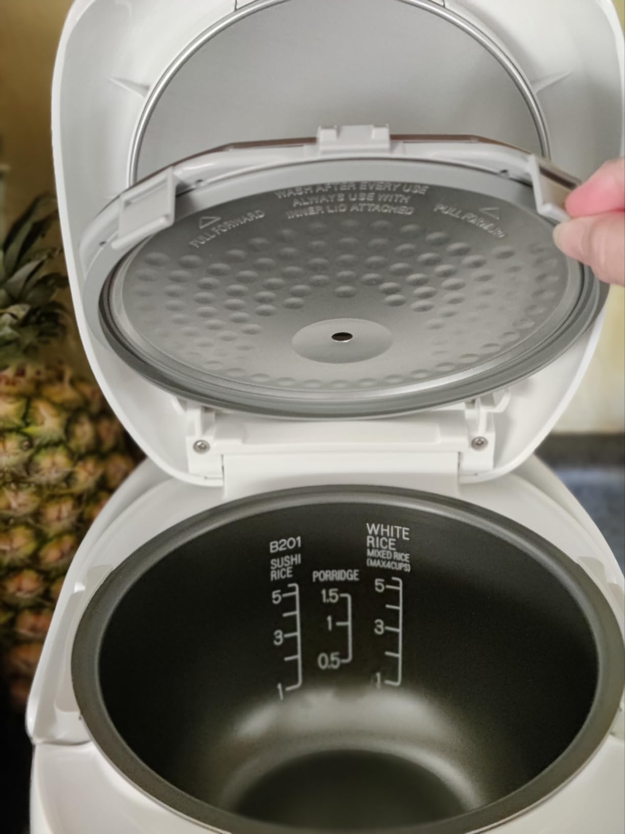 Zojirushi NS-ZCC10 Neuro Fuzzy Rice Cooker and Warmer (White) customer photo 1