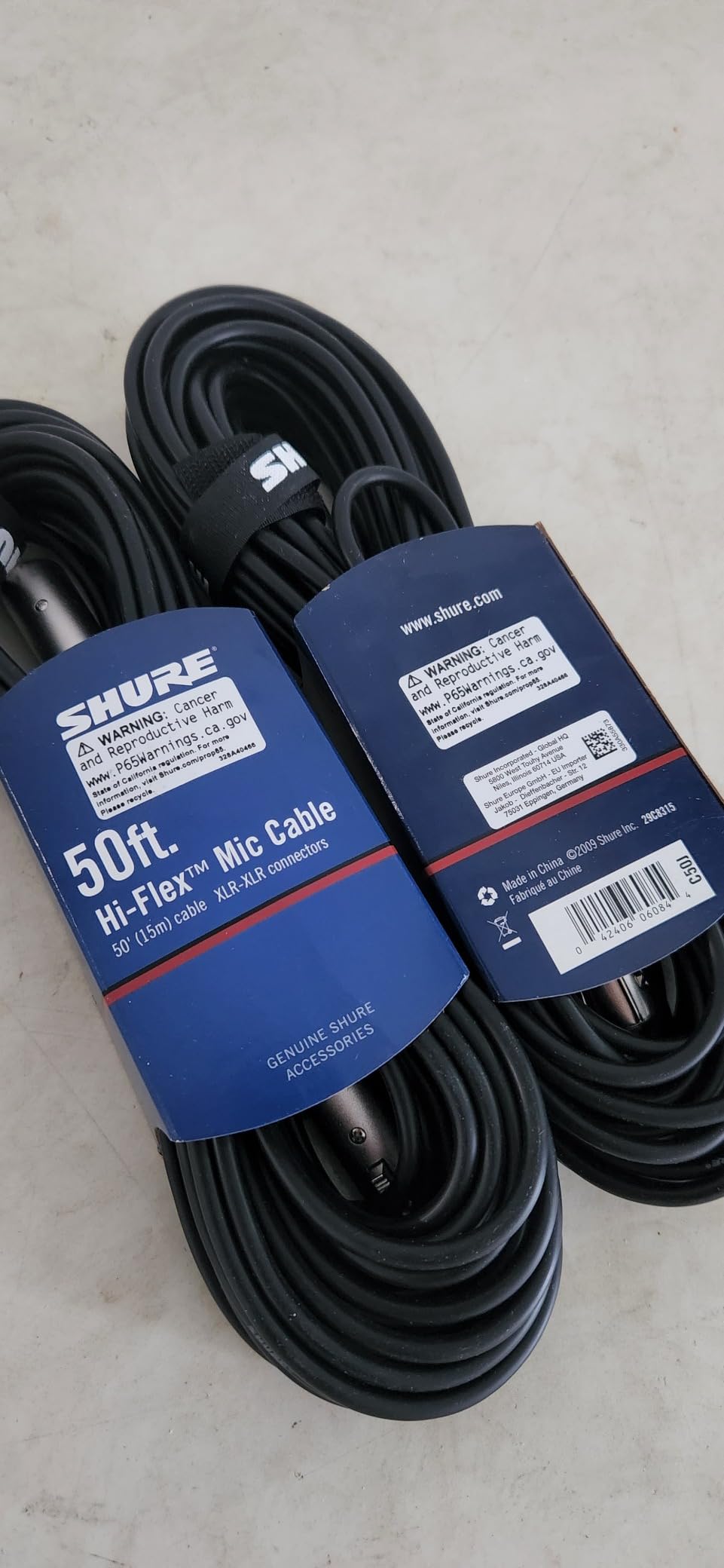 Shure C25J 25-foot Hi-Flex Cable with Chrome XLR Connectors, Black customer photo 2