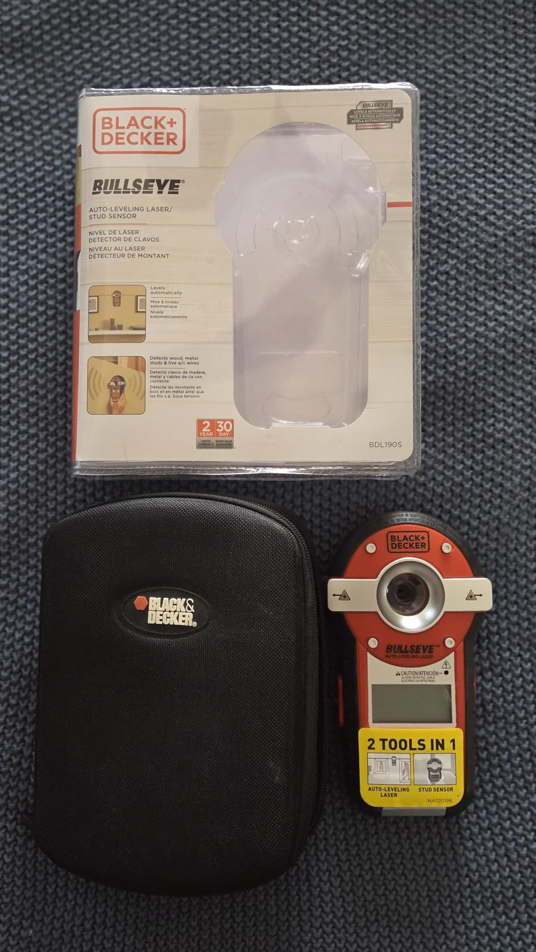 BLACK+DECKER Line Laser, Auto-leveling with Stud Finder (BDL190S) customer photo 2