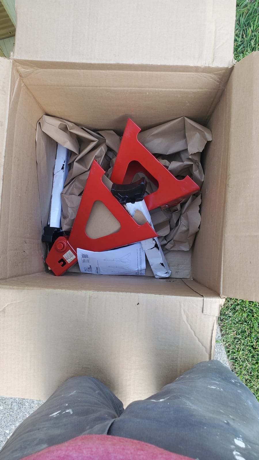 BIG RED T46202 Torin Steel Jack Stands: 6 Ton (12,000 lb) Capacity, Red, 1 Pair customer photo 2