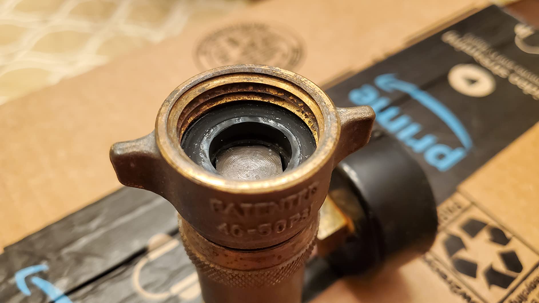 Camco Brass Water Pressure Regulator with Gauge - Helps Protect RV Plumbing and Hoses from High-Pressure City Water - Easy Read Gauge (40064) customer photo 1