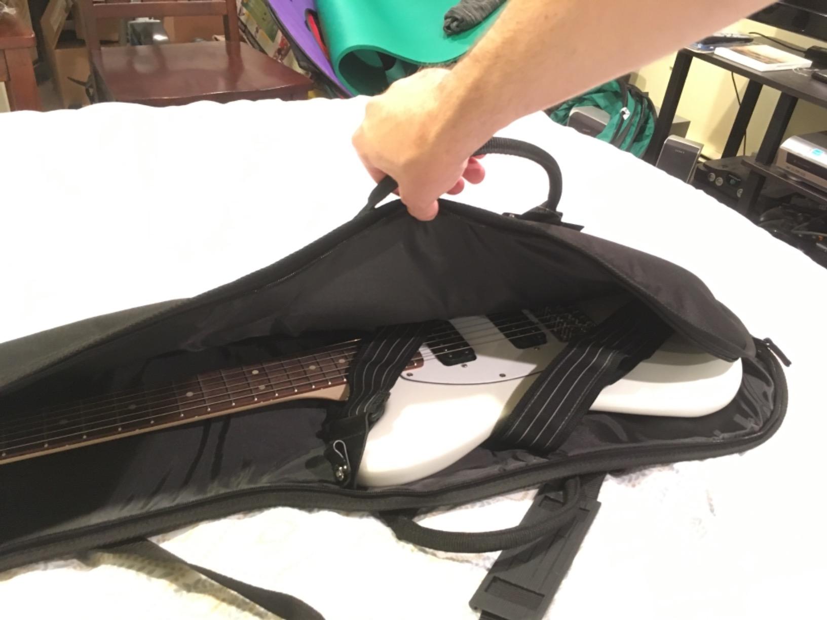 Gator Cases Foam Padded Electric Guitar Gig Bag, Fits Stratocaster and Telecaster Style Guitars up to 40.3