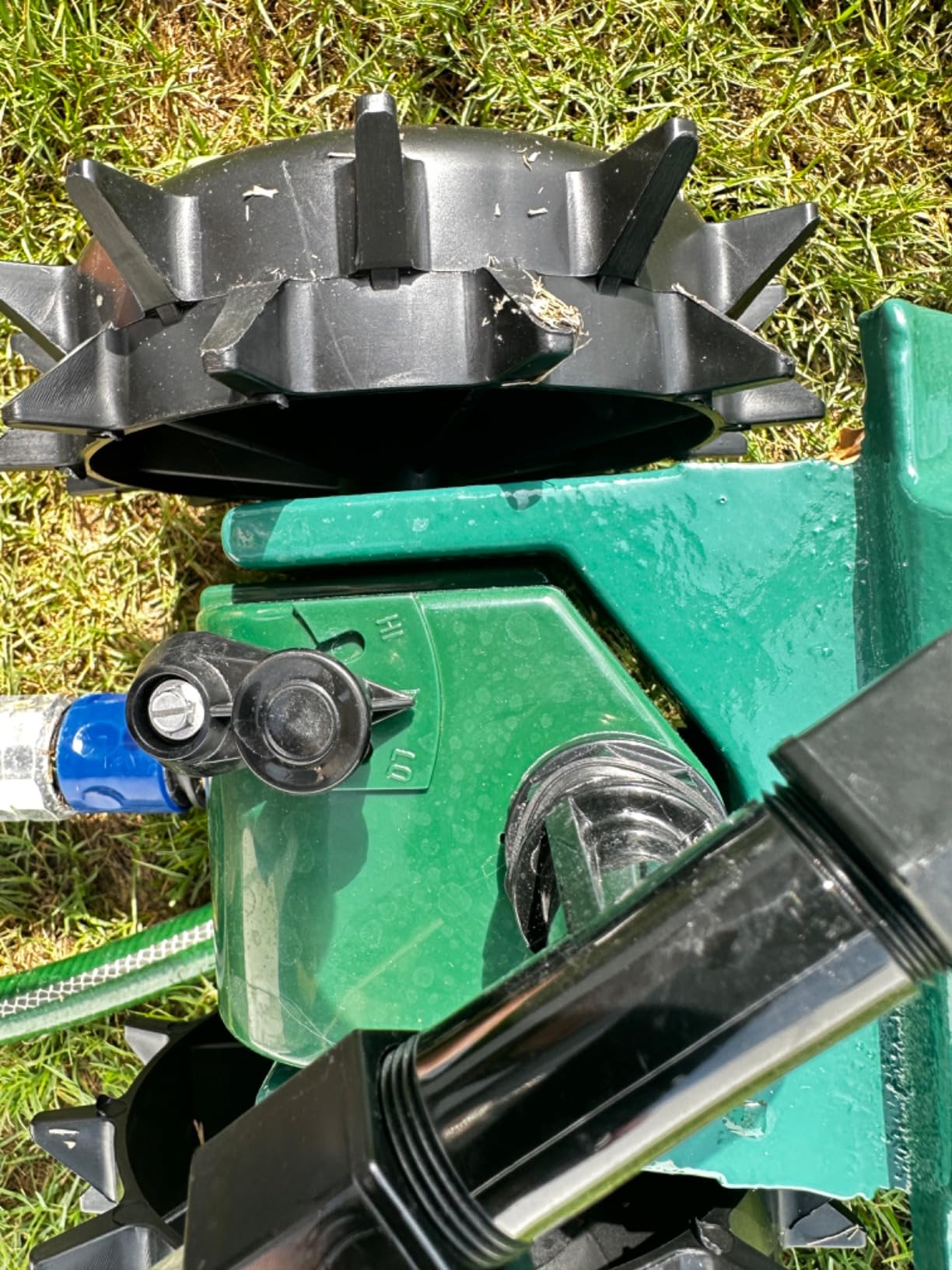 Orbit Traveling Tractor Water Sprinkler - Self-Propelled Traveling Sprinkler for Wide Lawn Coverage - Cast-Iron Body with Adjustable Coverage - Three-Speed - Automatic Shut Off - 58322 customer photo 1