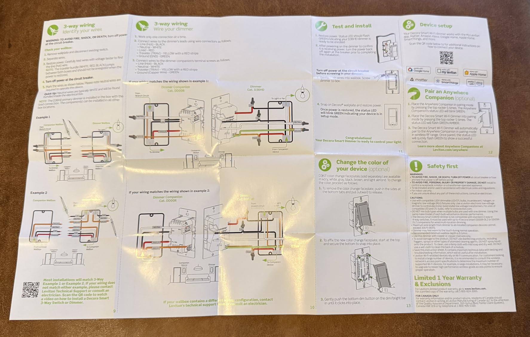 Leviton Decora Smart Dimmer Switch, Wi-Fi, Works with Matter, My Leviton, Alexa, Google Assistant, Apple Home/Siri & Wired or Wire-Free 3-Way, Neutral Wire Required, D36HD-1RW, White customer photo 2