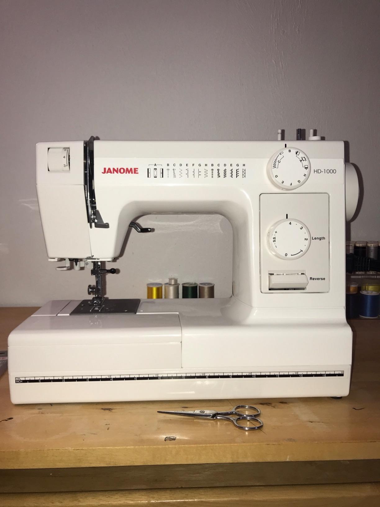 Janome HD1000 Heavy-Duty Sewing Machine with 14 Built-In Stitches, Metal Frame, Free Arm customer photo 1