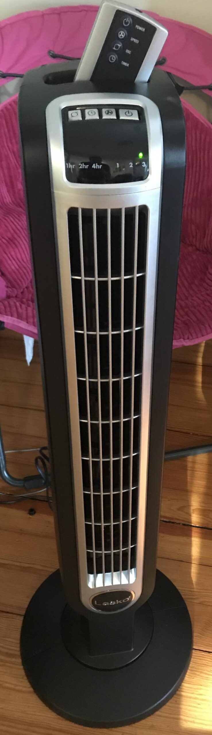 Lasko Oscillating Tower Fan with Remote Control - 36