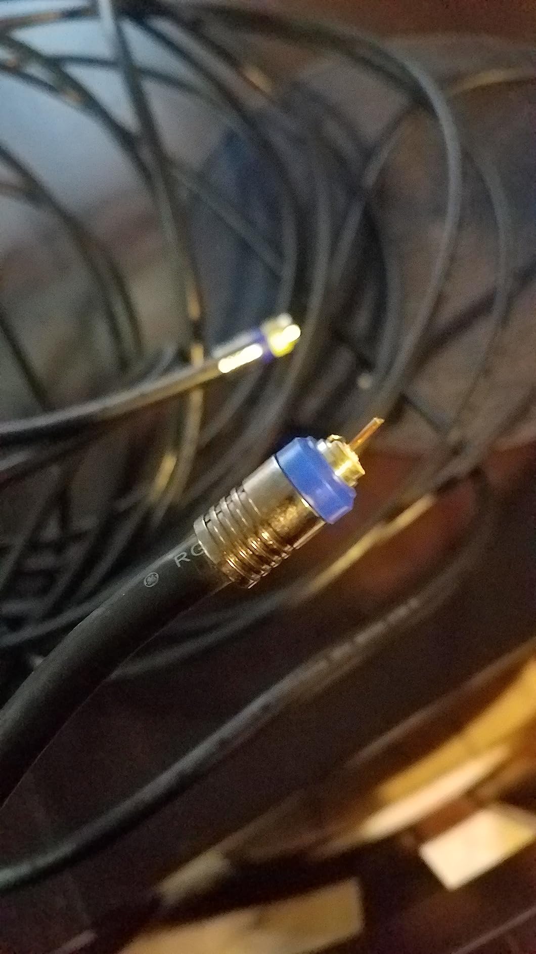 GE RG6 Coaxial Cable, 50 ft. F-Type Connectors, Quad Shielded Coax Cable | 3 GHz Digital, in-Wall Rated, Ideal for TV Antenna, DVR, VCR, Satellite, Cable Box, Home Theater, Black, 33532 customer photo 2
