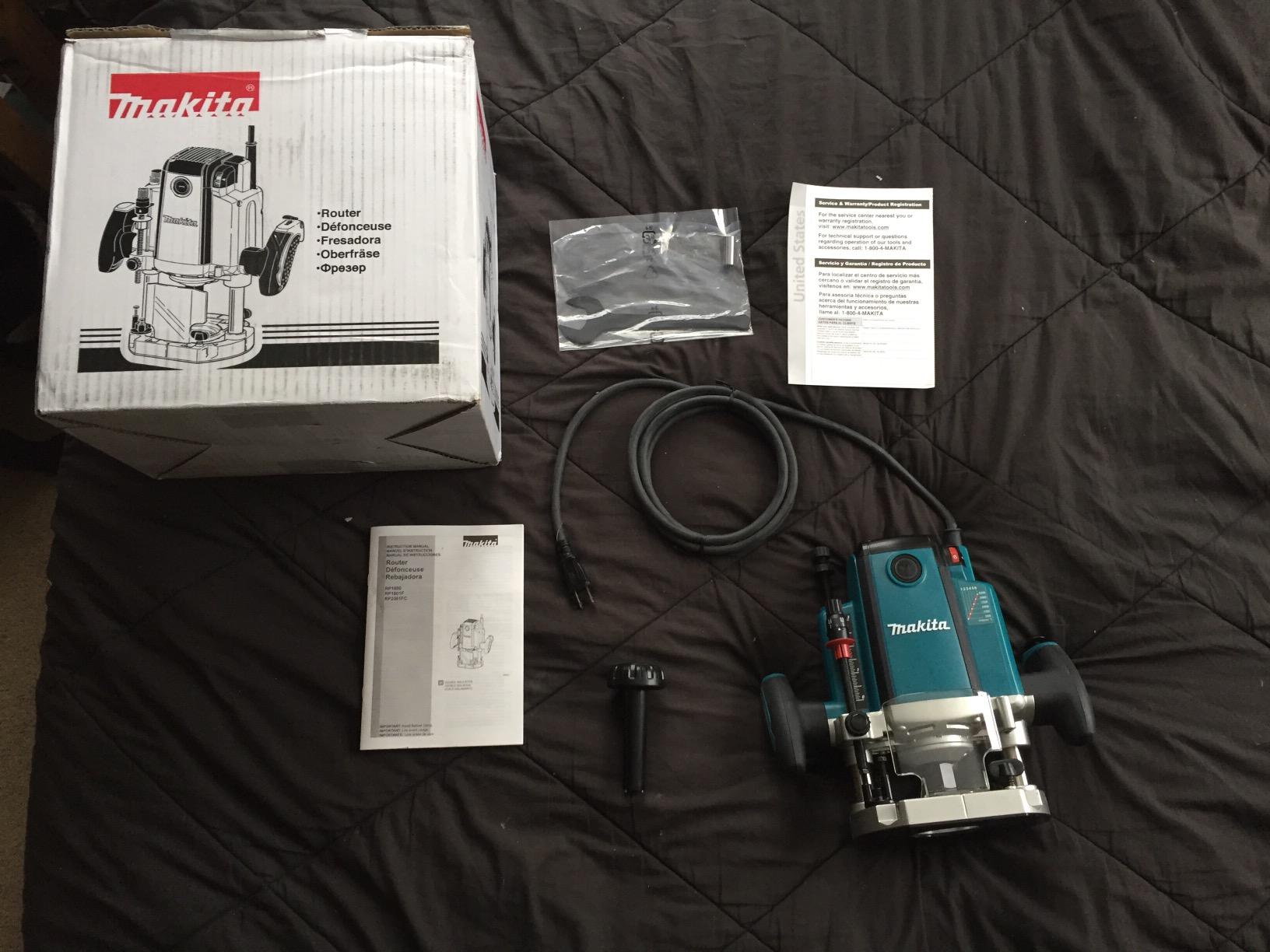 Makita RP2301FC 3-1/4 HP Plunge Router, with Variable Speed customer photo 2