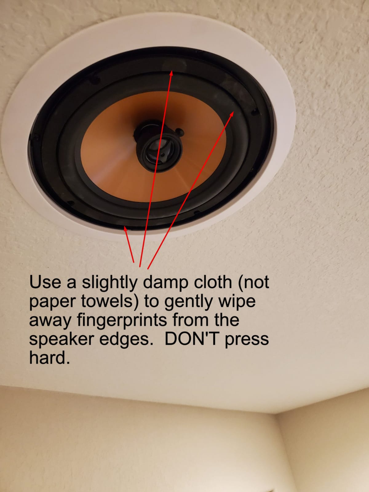 Micca M-8C 8-Inch 2-Way in-Ceiling Speaker, Round, Each, Paintable, White | 9.4-Inch Cutout Diameter, Whole House Audio, Home Theater, Indoor or Covered Outdoor, 8