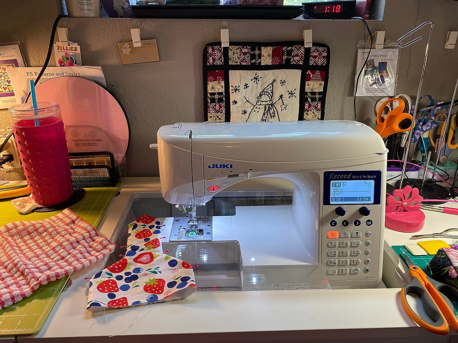 Juki HZL-F600 Computerized Sewing and Quilting Machine customer photo 2