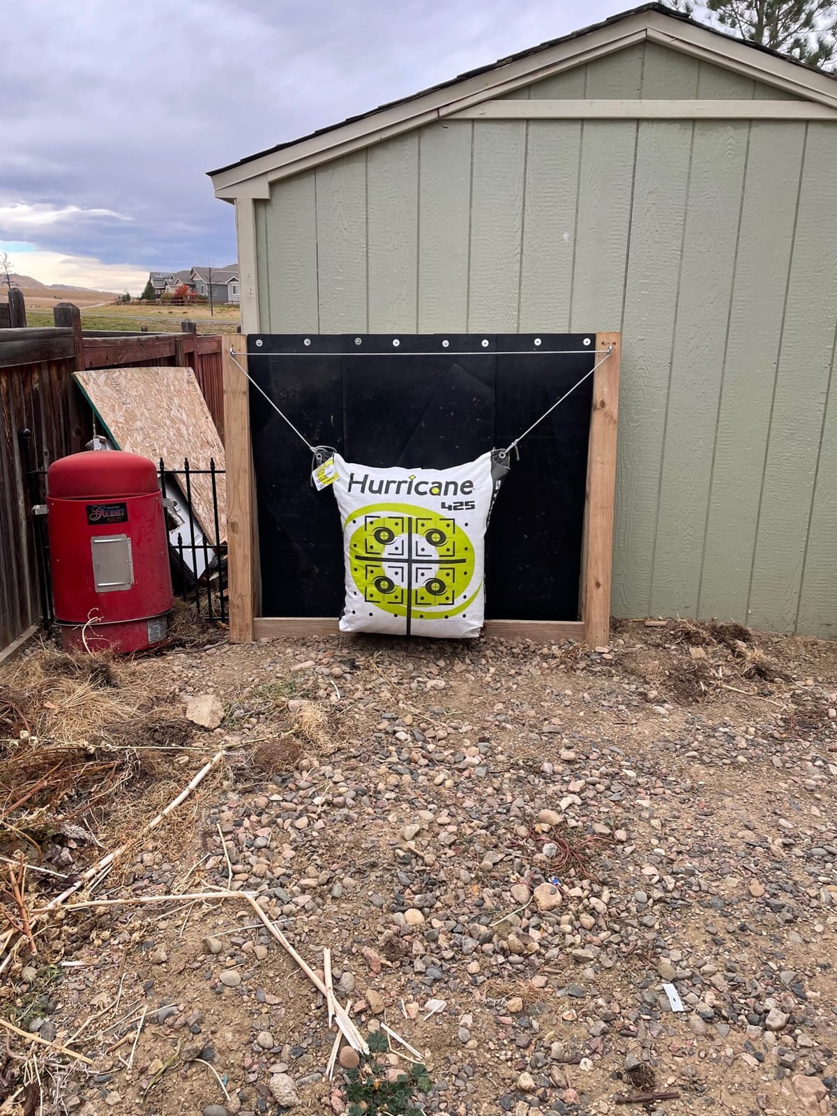 Hurricane 2-Sided High-Velocity Archery Bag Target, High-Visibility Aiming Points, Off-Center Deer Vitals on Back, Heavy-Duty Handle for Easy Transport customer photo 1