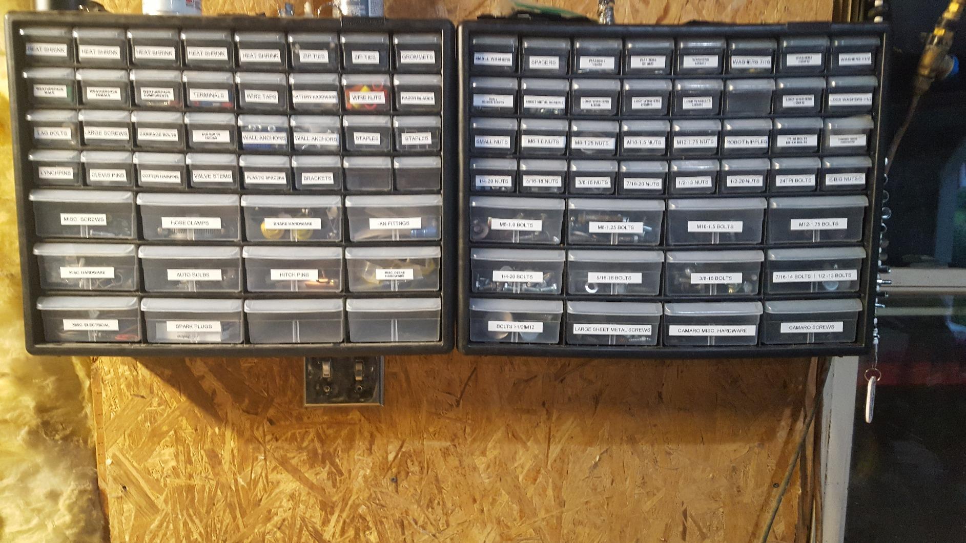 Akro-Mils 44-Drawer Plastic Storage Cabinet, 20