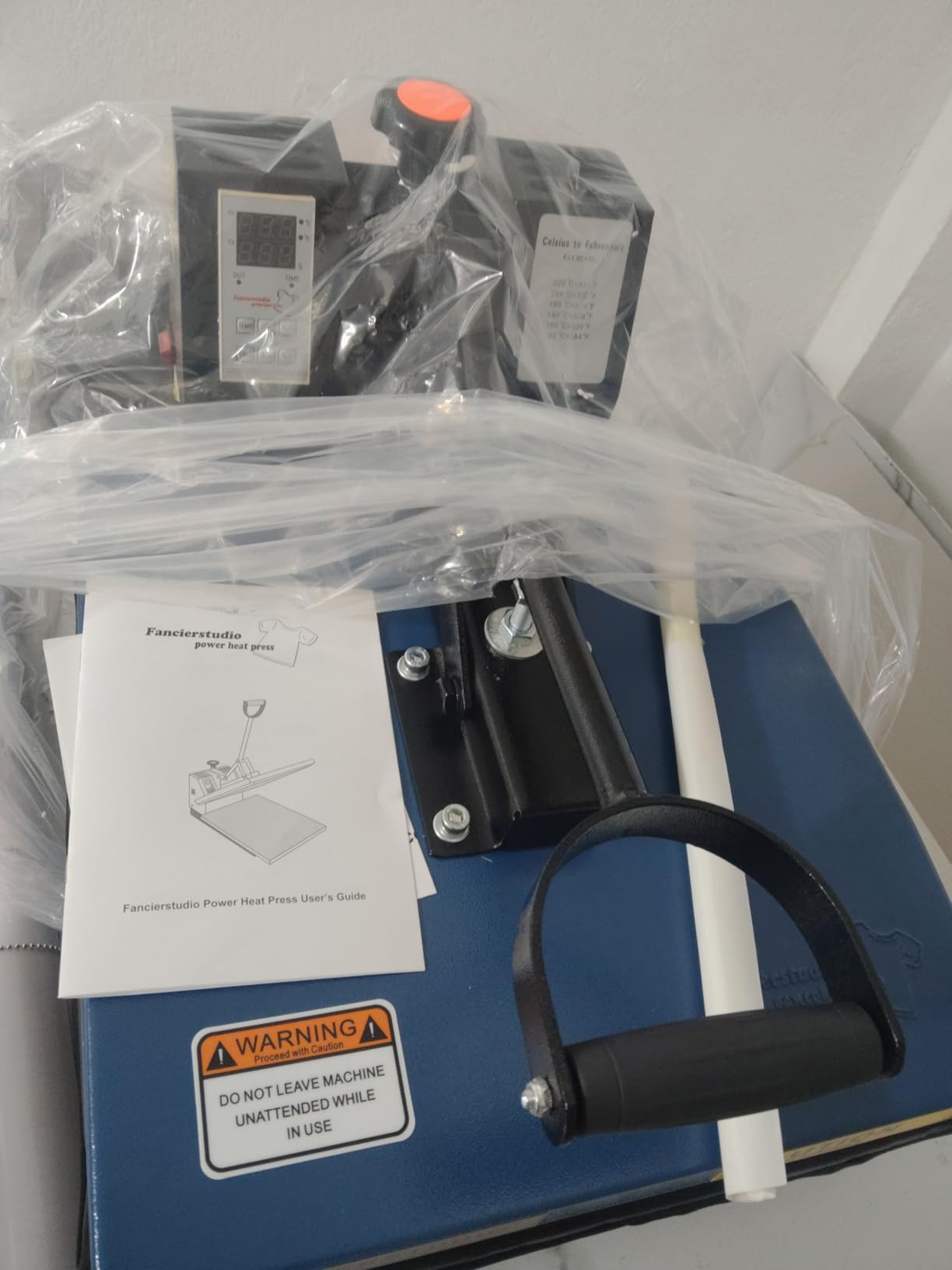 Fancierstudio Digital Heat Press 15 x 15 Sublimation Rhinestone Heat T-Shirt Machine 15x15 B/BLK customer photo 2