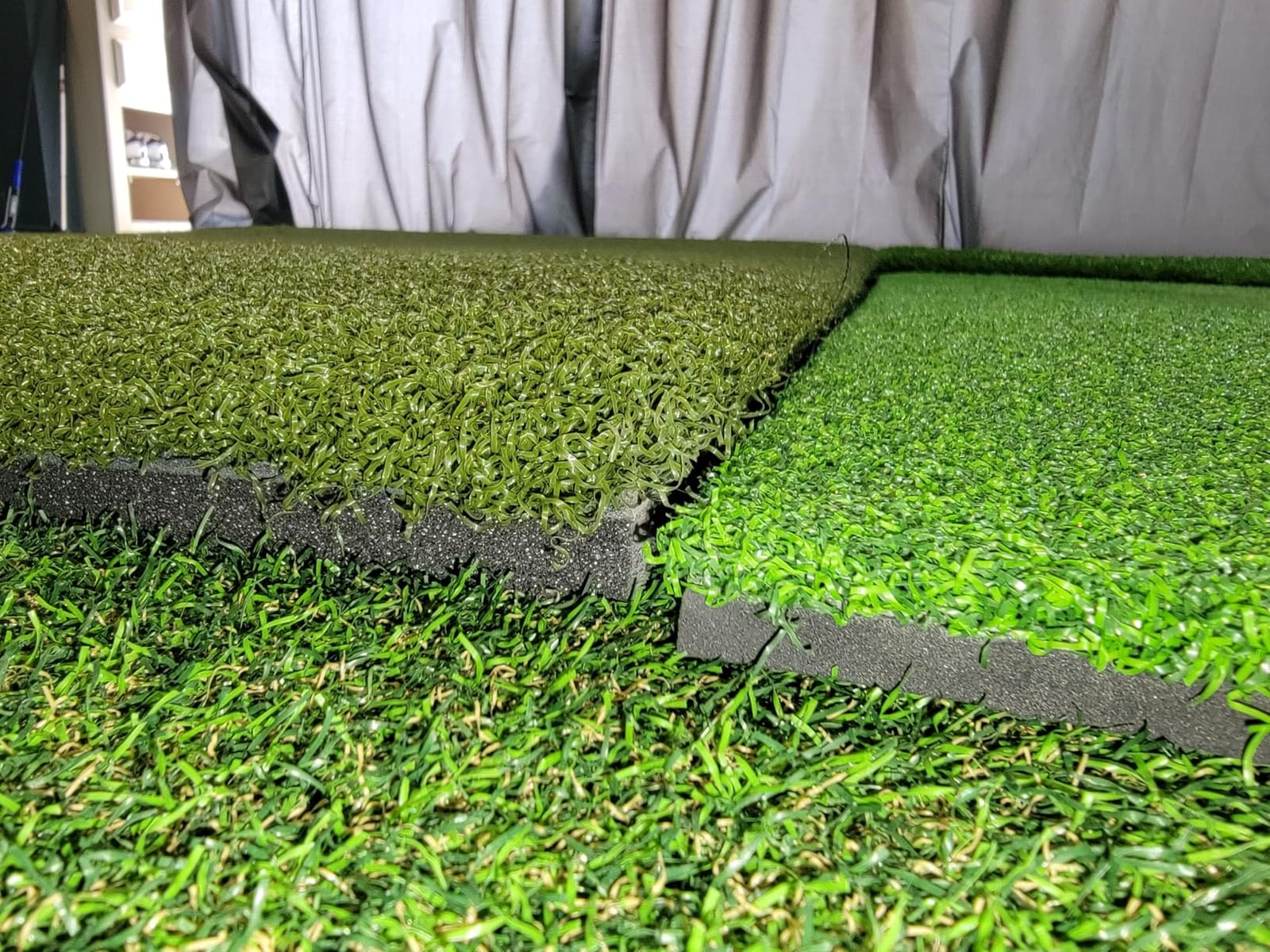 Country Club Elite 4x5-Foot Commercial Golf Practice Mat | Accepts real tees, mimics real fairway turf during downward strikes and provides honest feedback without unwanted club bounce customer photo 1