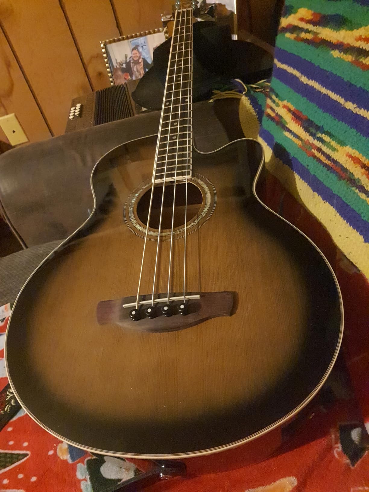 Ibanez Acoustic-Electric Bass Guitar Dark Violin Sunburst customer photo 1