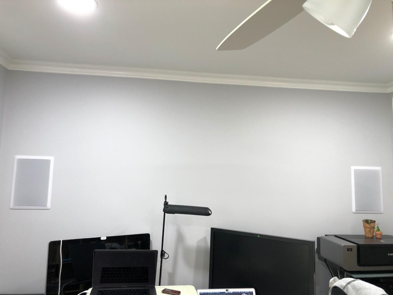Monoprice 3-Way Fiber In-Wall Speakers - 8 Inch (Pair) With Removable And Paintable Grille - Caliber Series customer photo 1