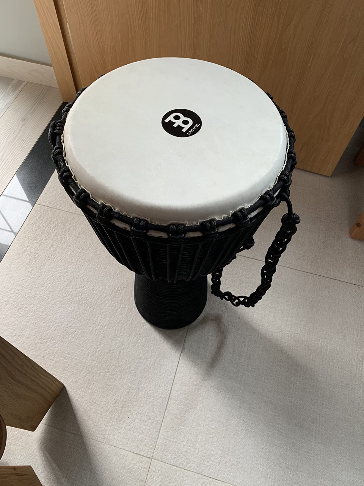 Meinl Percussion Djembe with Mahogany Wood - NOT Made in CHINA - 10-Inch Medium Size Rope Tuned Natural Head, 2-Year Warranty | Professional Hand Carved African Drum, Solid Mahogany Shell, Goat Skin Head, For All Skill Levels and Settings customer photo 1