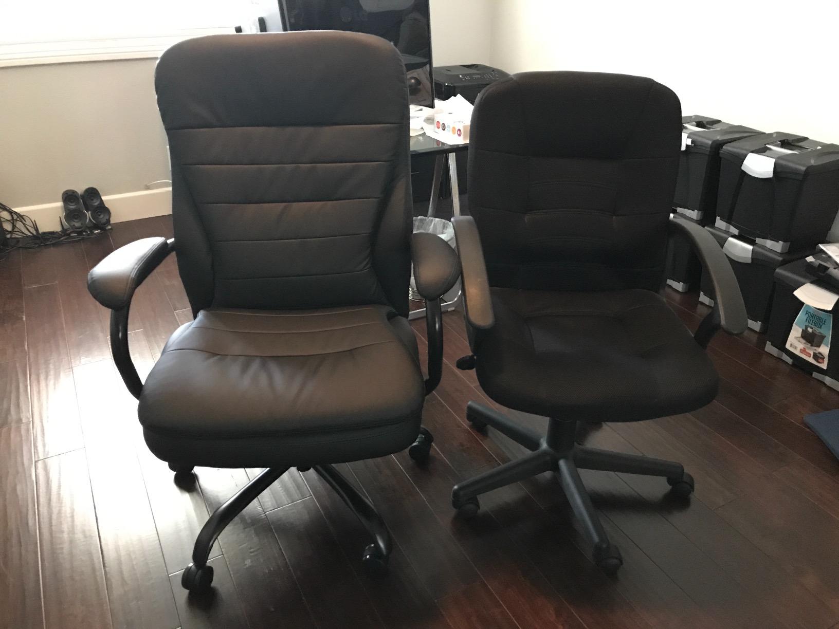 Boss Office Products CaressoftPlus Executive Big & Tall Chair, 400 lb. Capacity, Black (B991-CP) customer photo 2