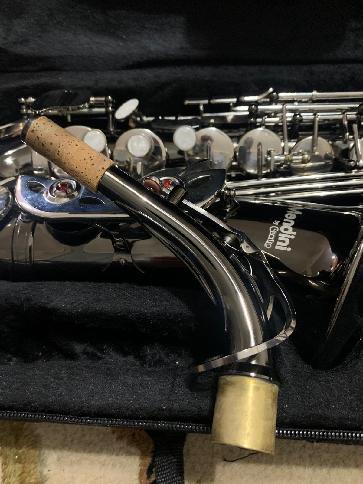 Mendini By Cecilio Eb Alto Saxophone Kit for Beginner - Black Silver customer photo 1