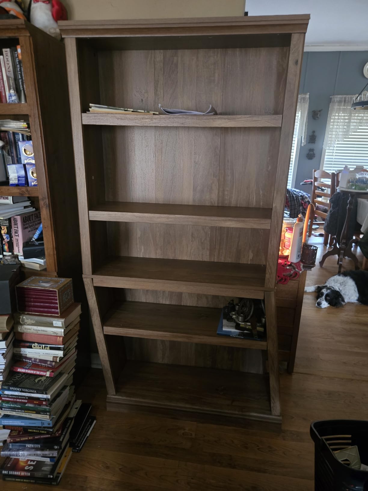 Sauder 5-Shelf Bookcase, Select Cherry Finish customer photo 1
