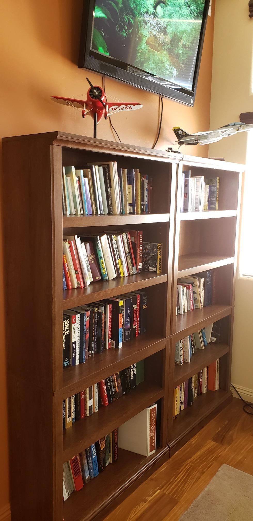 Sauder 5-Shelf Bookcase, Select Cherry Finish customer photo 2