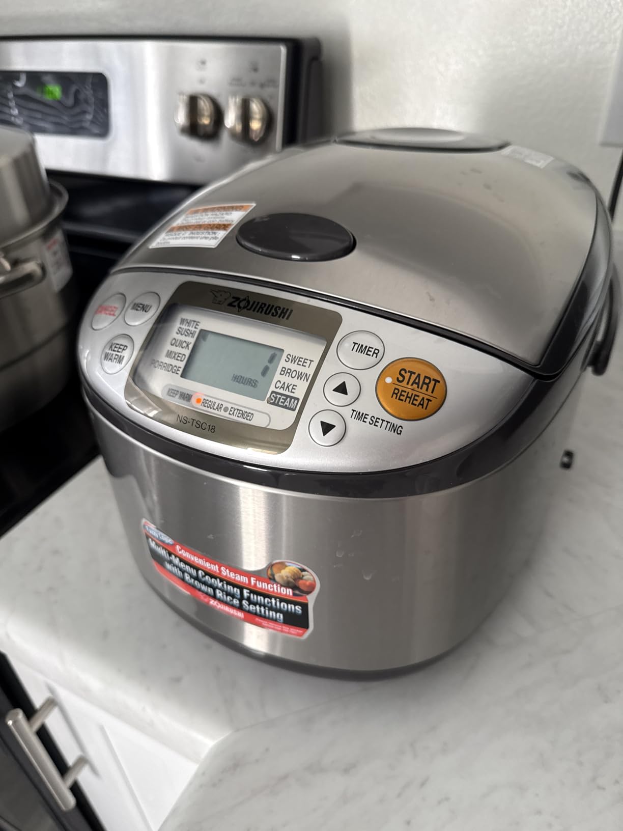 Zojirushi NS-TSC10 5.5 Cup Micom Rice Cooker and Warmer, 1.0l | LCD controls, delay timer customer photo 1