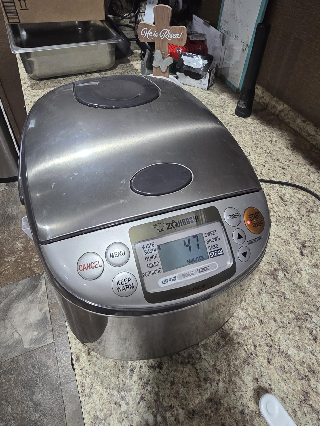 Zojirushi NS-TSC10 5.5 Cup Micom Rice Cooker and Warmer, 1.0l | LCD controls, delay timer customer photo 2
