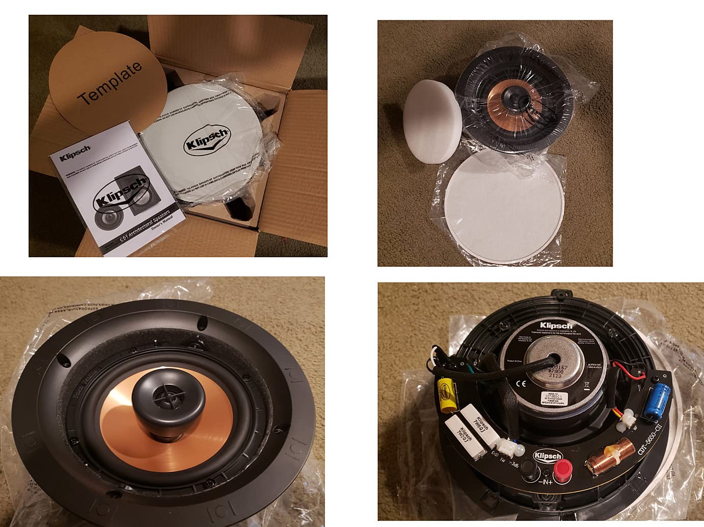 Klipsch CDT-5650-C II In-Ceiling Speaker - White (Each) customer photo 1
