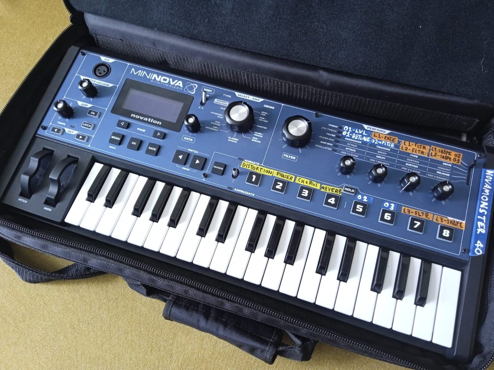 Novation MiniNova Analog Modeling Synthesizer | USB, 37 Mini Keys, Analog Modeling, 18-Voice Polyphony, Built-In Vocoder, 256 Presets, 5 Effects Per Voice, Animate Buttons customer photo 2