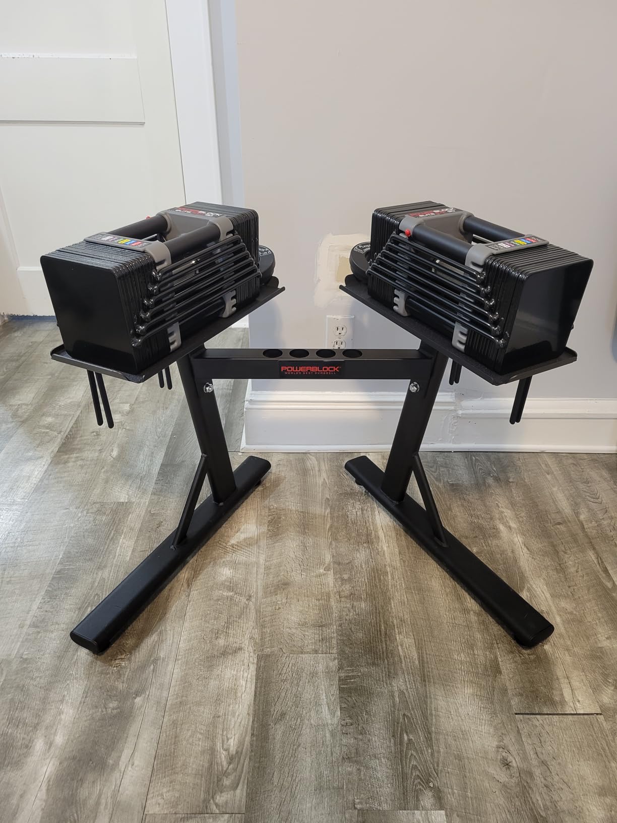 PowerBlock Elite EXP Adjustable Dumbbells, Sold in Pairs, Stage 1, 5-50 lb. Dumbbells, Durable Steel Build, Innovative Workout Equipment, All-in-One Dumbbells, Expandable with Expansion Kits customer photo 1