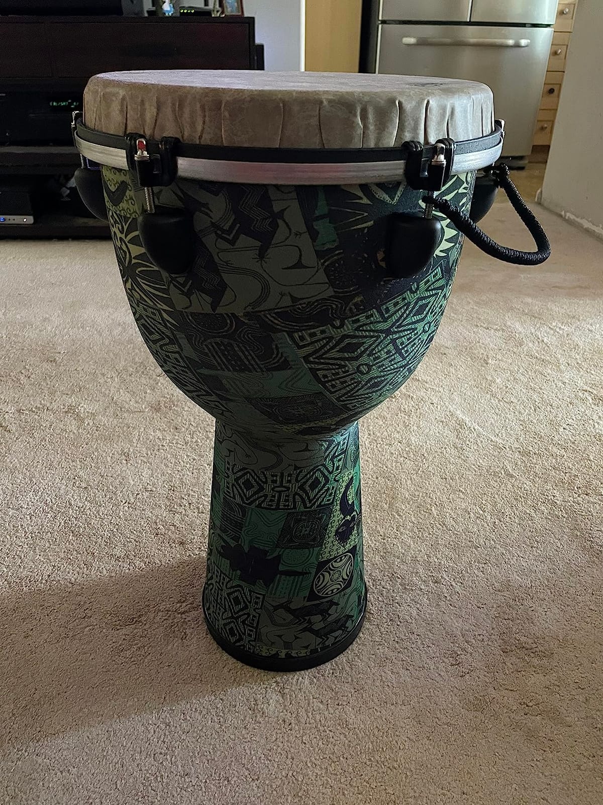 Remo Apex 12x22 Djembe Key-Tuned Skyndeep, Green Knite customer photo 1