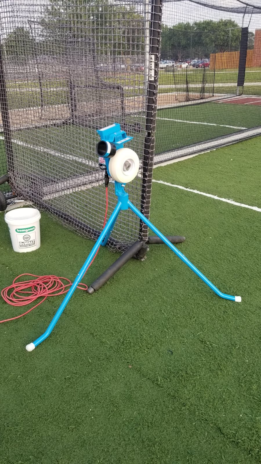JUGS PS50 Baseball and Softball Pitching Machine - The Introductory-Level Pitching Machine That Throws up to 50 mph. Throws Both Baseballs and softballs customer photo 1
