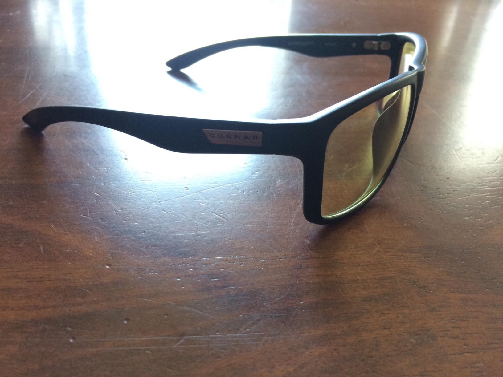 GUNNAR Gaming Glasses - Intercept Onyx Amber Lens - Blue Light Blocking Relieve Dry Eye customer photo 1