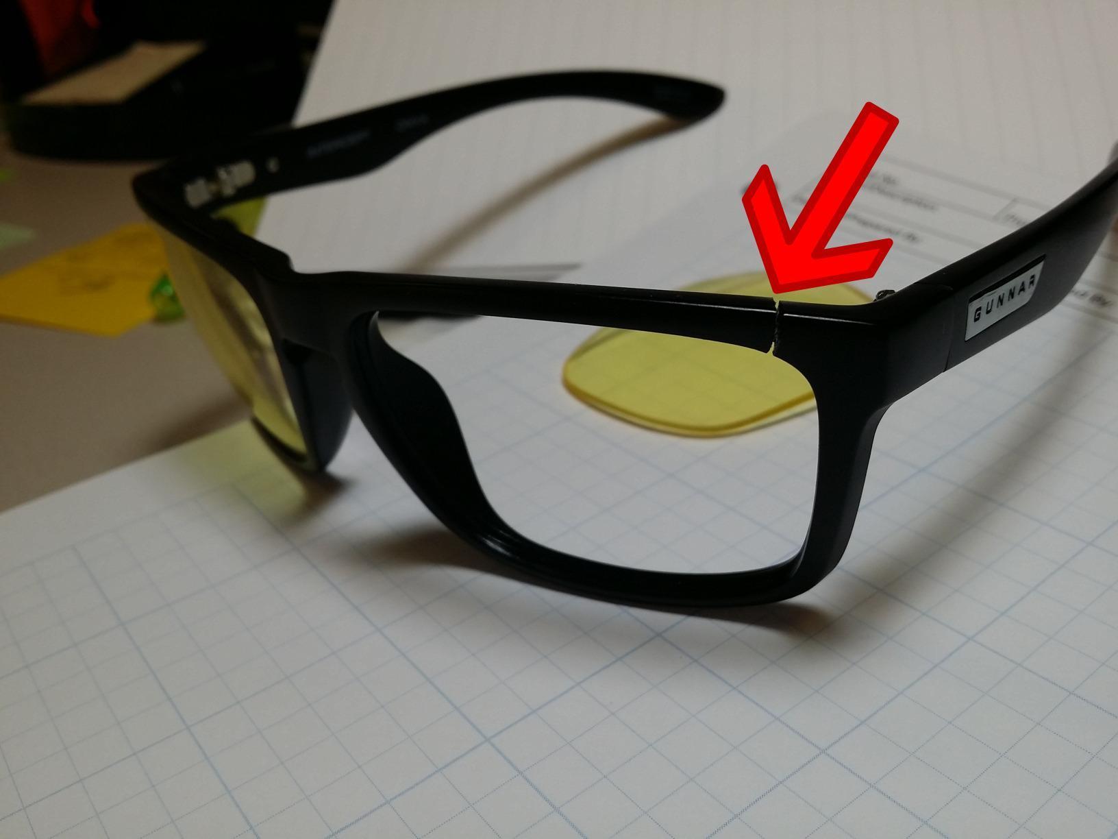 GUNNAR Gaming Glasses - Intercept Onyx Amber Lens - Blue Light Blocking Relieve Dry Eye customer photo 2
