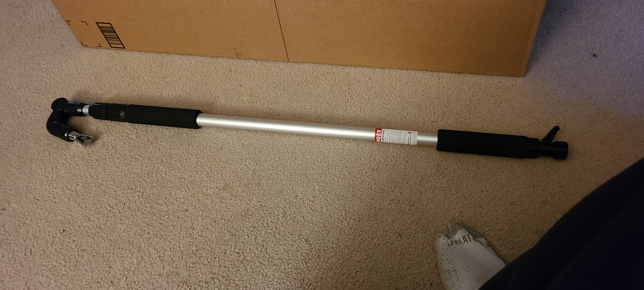 Orbit Telescoping Gutter Cleaning Wand, Silver - 58543 | Telescoping Wand Extends for Easy Gutter Cleaning & High-Reach Rinsing Without a Ladder, Connects to Hose customer photo 1