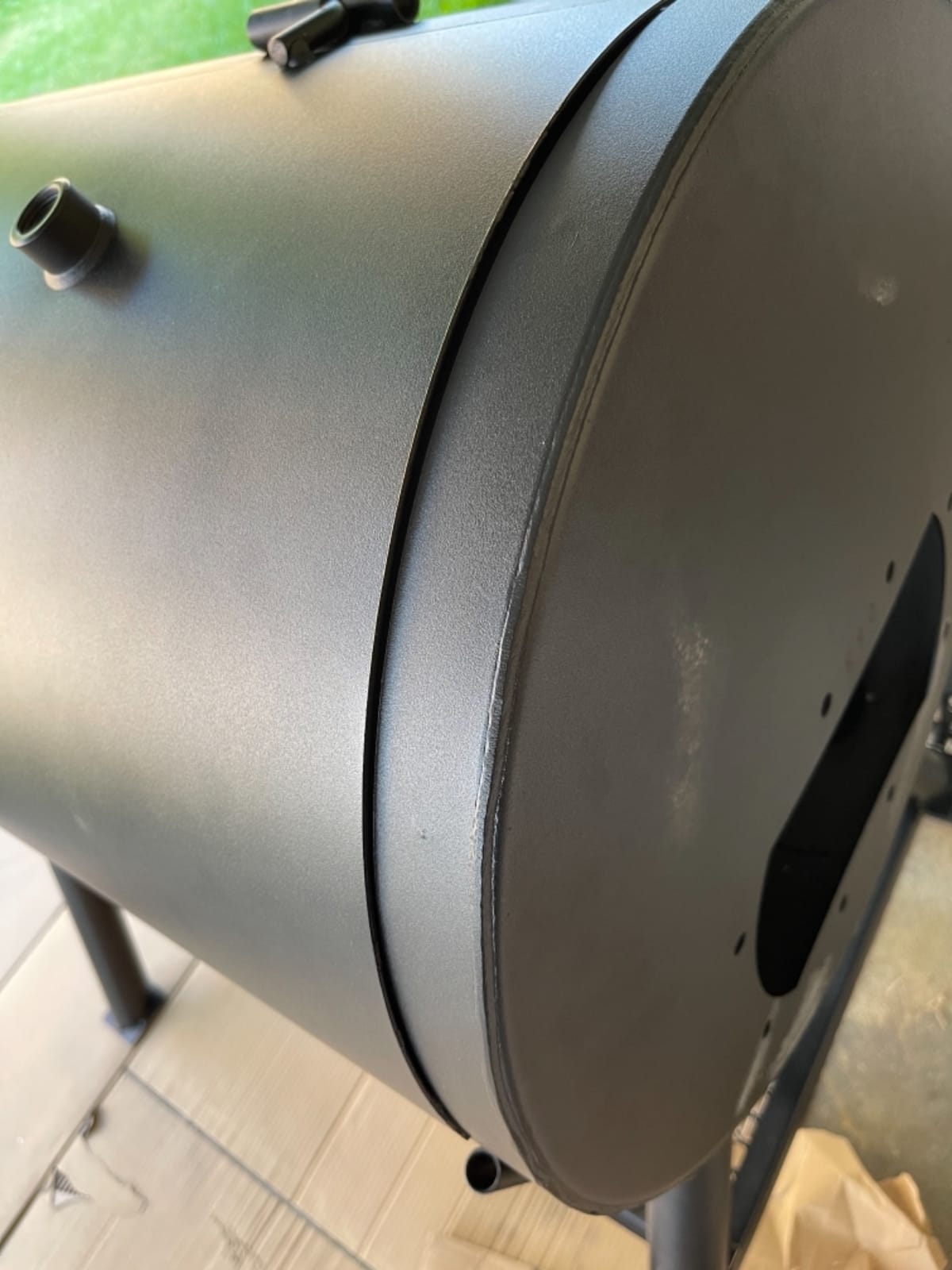 Oklahoma Joe's Longhorn Offset Charcoal Smoker and Grill with 1060 sq. in. Cooking Area in Black customer photo 1