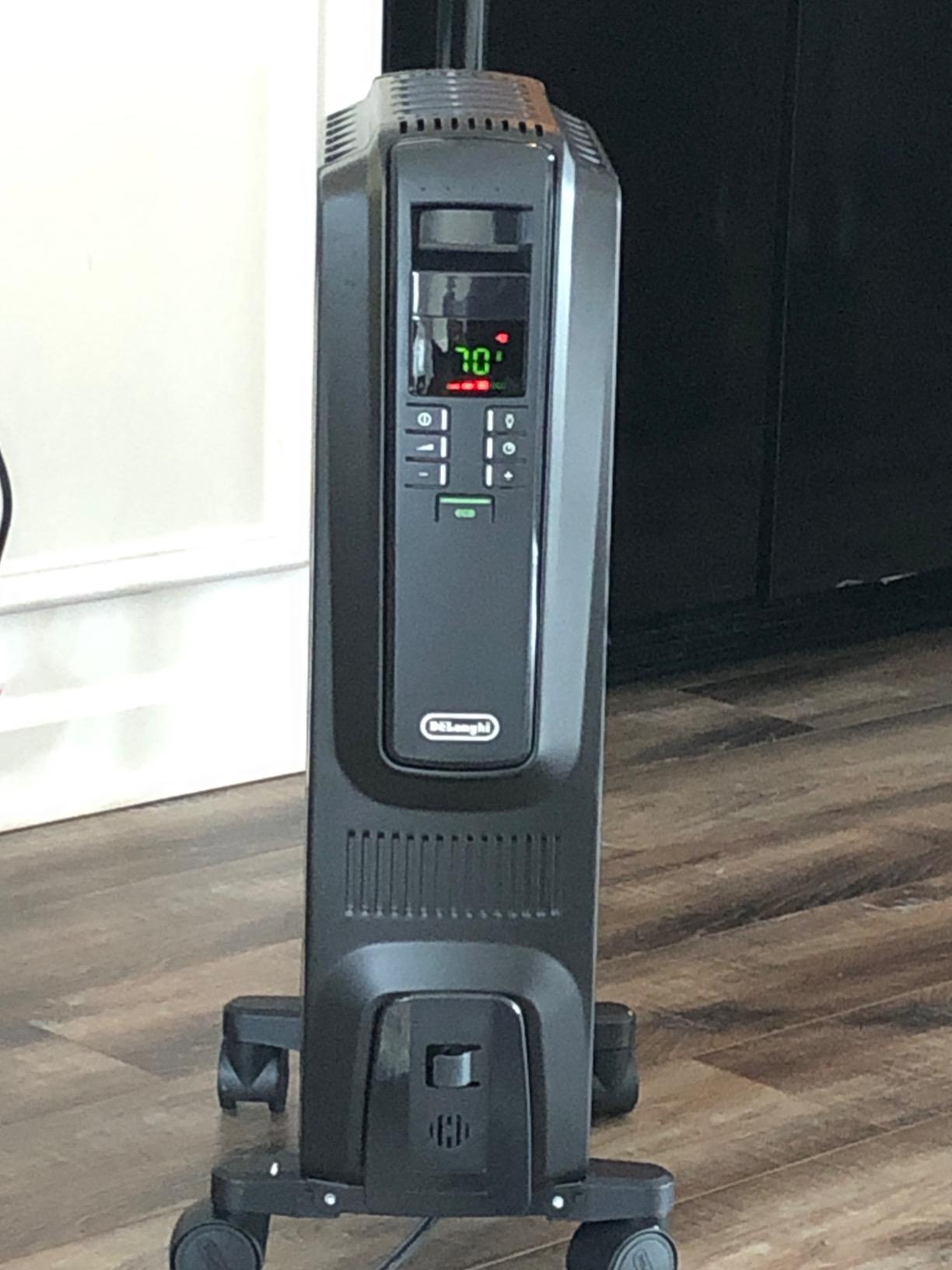 De'Longhi Dragon Digital Oil Filled Radiator Heater, 1500W Electric Space Heater for indoor use, programmable timer, Energy Saving, full room heater with safety features TRD40615E customer photo 1
