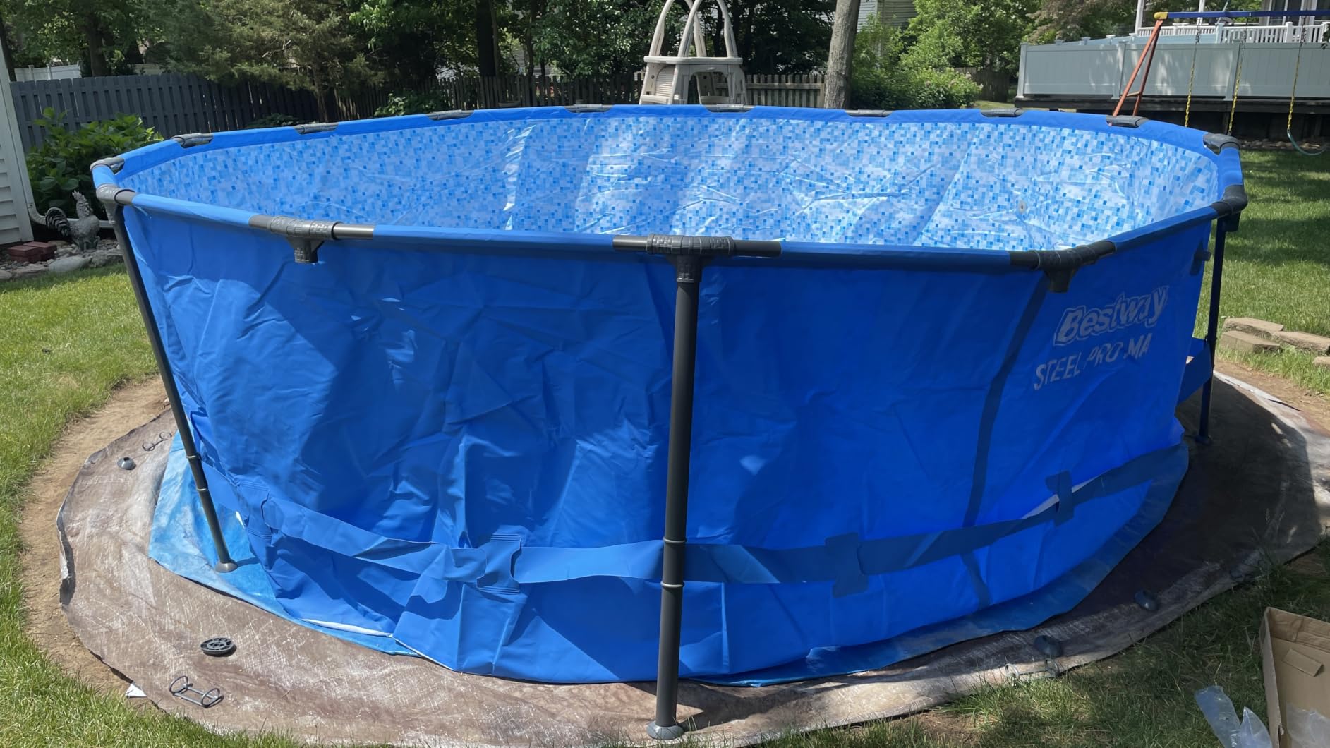 Bestway Steel Pro MAX 15' x 48 Above Ground Swimming Pool, Pool Only, Blue customer photo 1