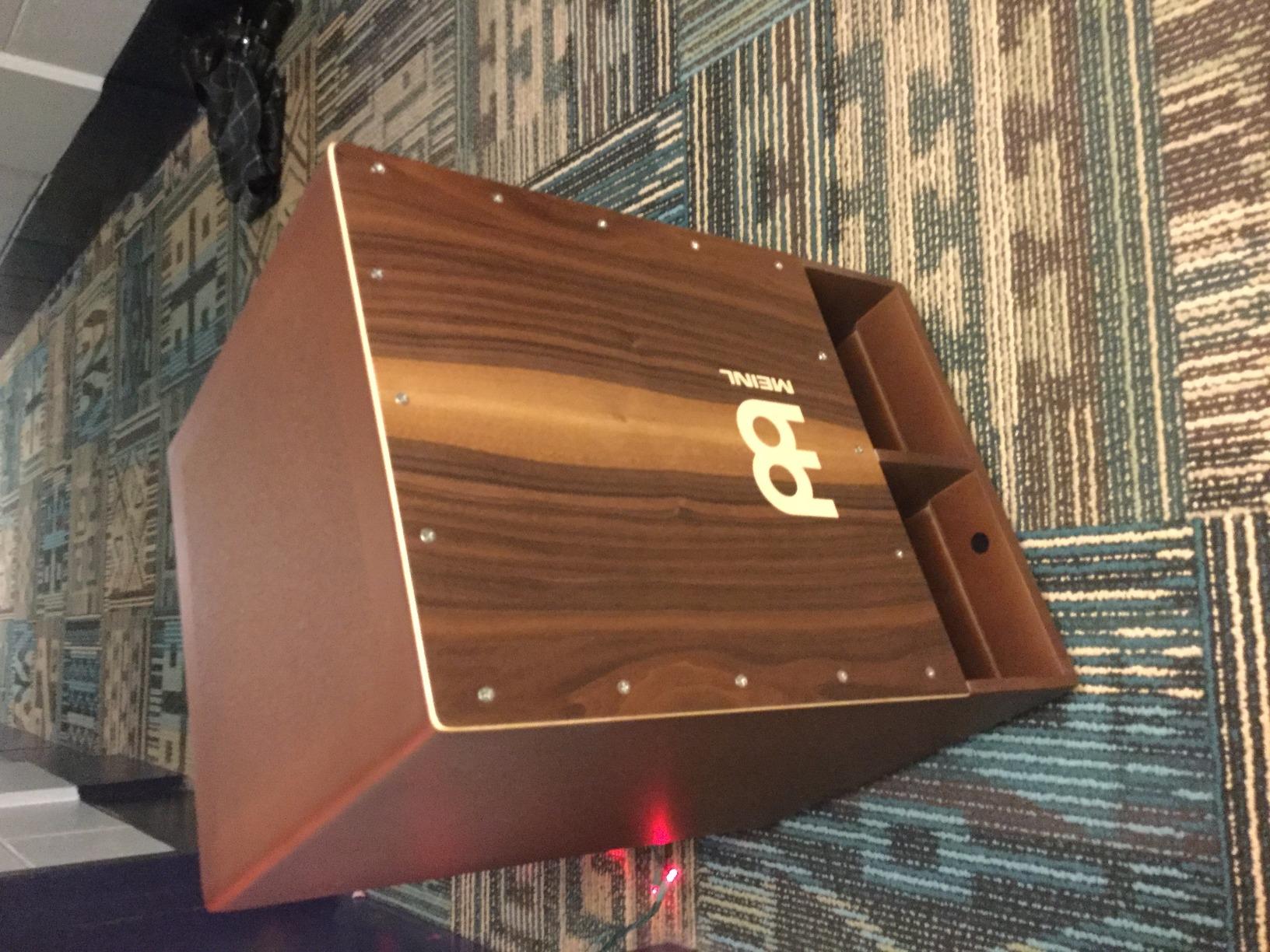 Meinl Percussion Bass Cajon - Subwoofer Snare Sit-On Box Drum | NOT MADE IN CHINA, Jumbo Size, Front Sound Ports, Walnut Frontplate, Silicone Feet - For All Settings customer photo 1
