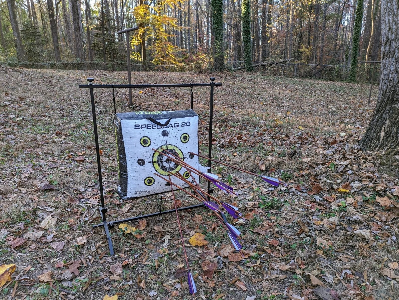 MUDDY Target Holder - Durable Adjustable Lightweight Portable Easy-to-Install Versatile Shooting Stand for Bag Targets & 3D Targets customer photo 2