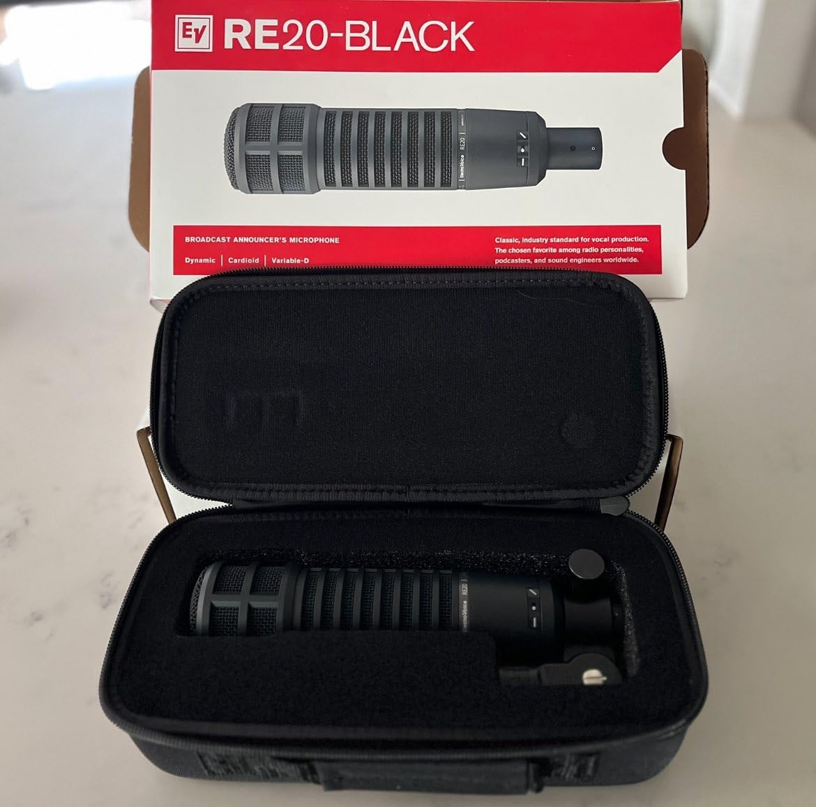 Electro-Voice RE20 Broadcast Announcer Microphone (Variable-D, XLR) customer photo 2