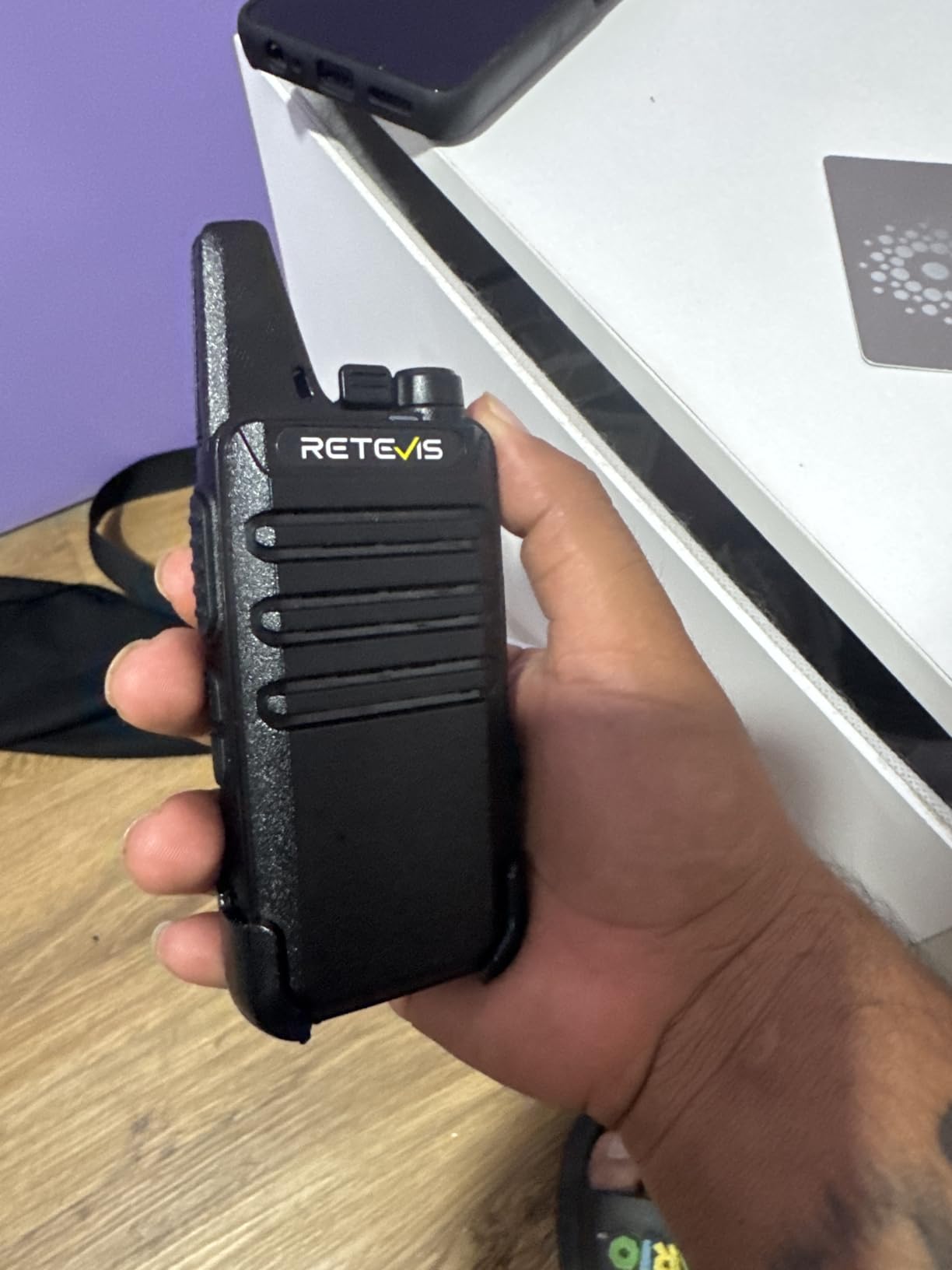 Retevis RT22 Compact & Lightweight FRS Walkie Talkies Long Range (4 Pack) | For Small Business, Camping, Hiking, Cruise, Safe Short Antenna, Comfortable to Carry, Loud & Clear Audio, USB-C customer photo 1