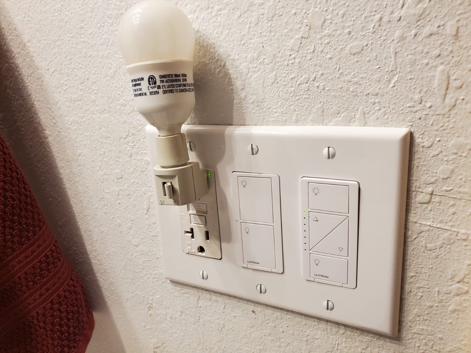 Lutron Caseta Smart Dimmer Switch, No Neutral Required, Works with Alexa, Apple Home, Google customer photo 1
