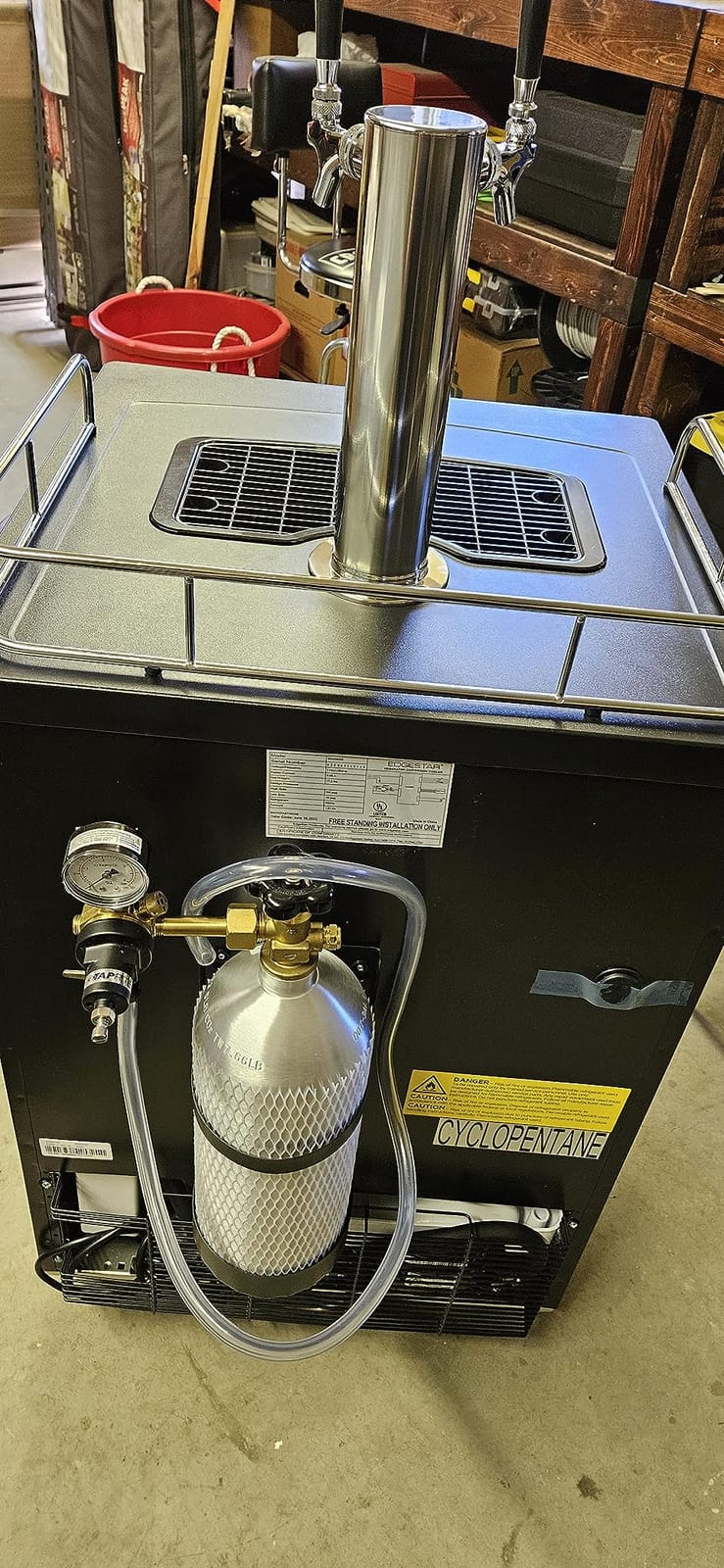 EdgeStar KC3000TWIN Full Size Dual Tap Kegerator with Digital Display - Black customer photo 1